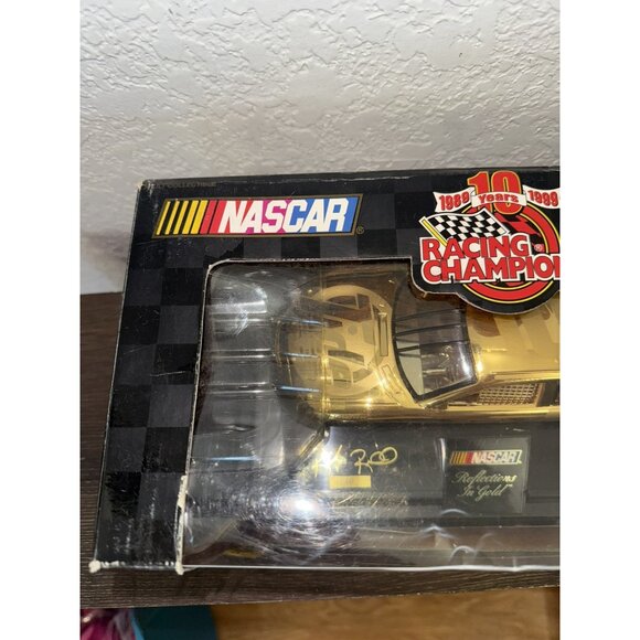 1/24 RACING CHAMPIONS #10 Ricky Rudd 24K GOLD NASCAR 1999 Limited Issue #4G - Picture 6 of 10